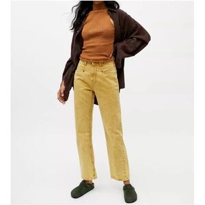Urban outfitters mustard yellow cowboy style jeans